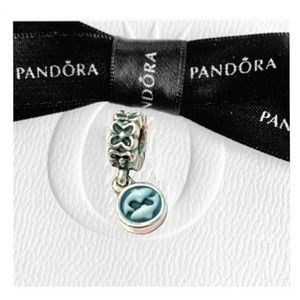 Pandora Cameo Pisces Zodiac Floral Design Ring Dangle Charm 790500CAM03